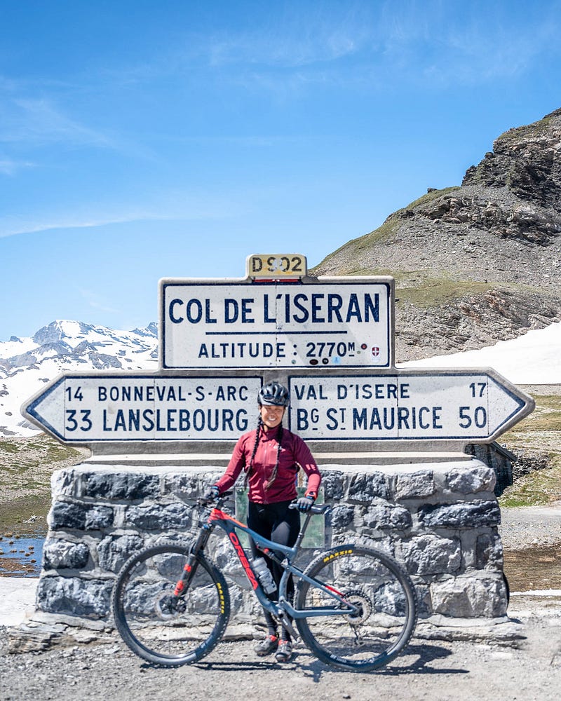 Scenic view of the Col de l'Iseran ascent