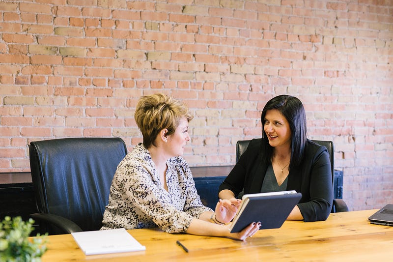 Women negotiating salary in technology