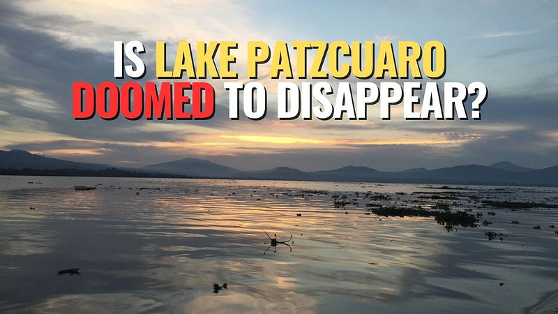 Aerial view of Lake Patzcuaro, showcasing its beauty