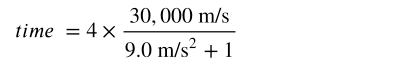 Time for Acceleration and Deceleration