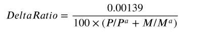 Core Mass and Delta Ratio Calculation