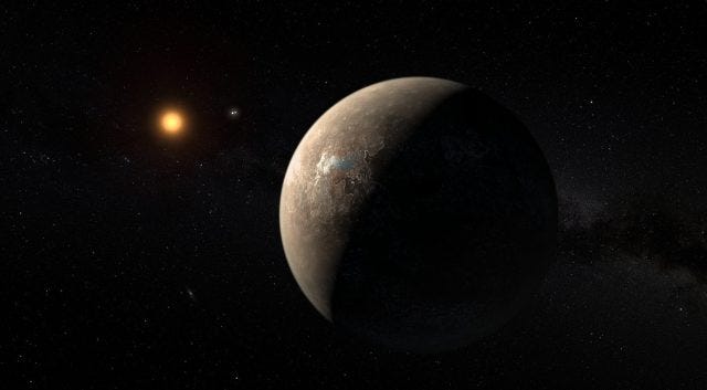 Artistic rendering of Proxima b's surface features