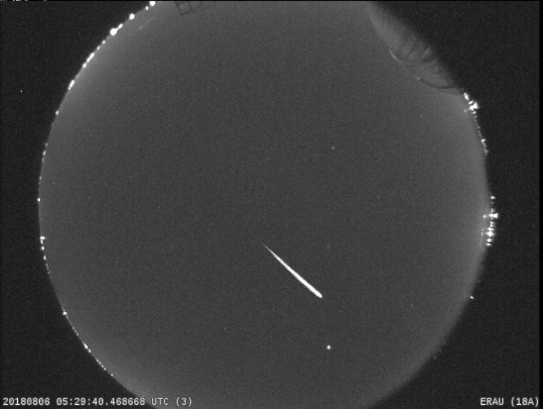 A vivid Perseid meteor captured in 2018