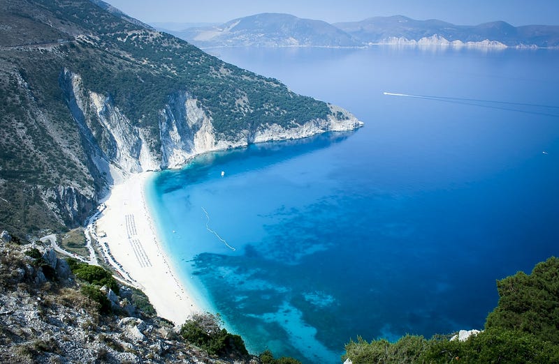 A tranquil beach setting representing mental sanctuary