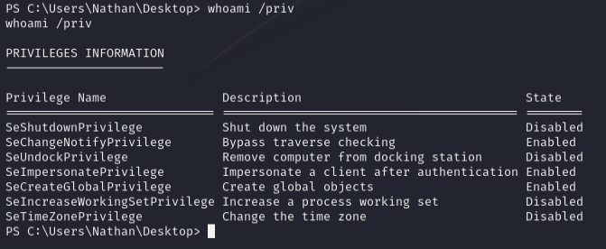 Starting netcat listener for Admin shell