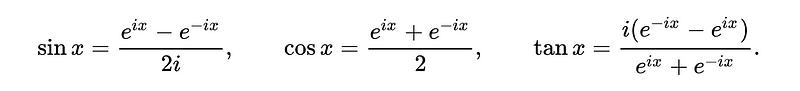 Euler's Formula Representation