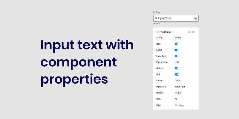 Figma component properties demonstration