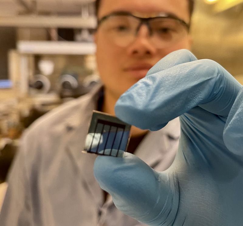 Perovskite solar cells showcasing their innovative structure.