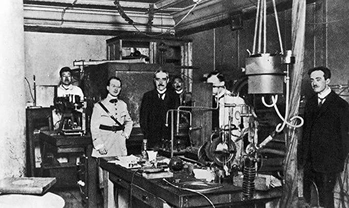 Louis De Broglie in his Paris laboratory, 1924