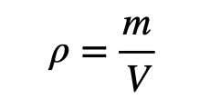 Density Equation