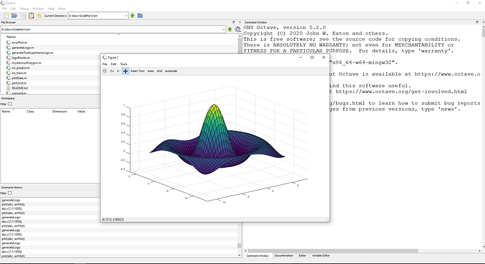 Octave programming interface example